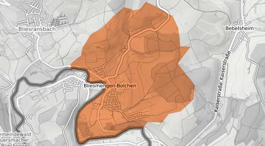 Mietspiegelkarte Mandelbachtal Bliesmengen Bolchen